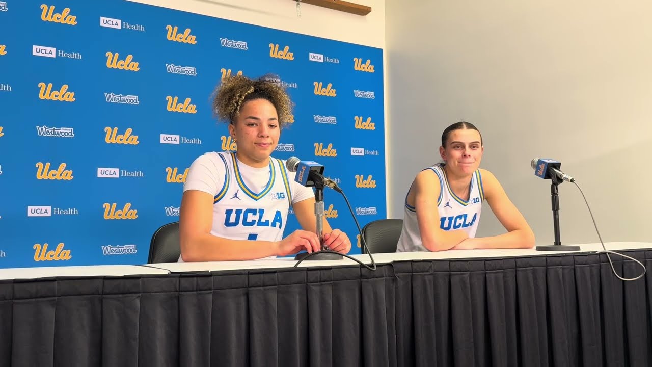 Gabriela Jaquez & Kiki Rice Speak to Media After 86-46 Win Over Rutgers