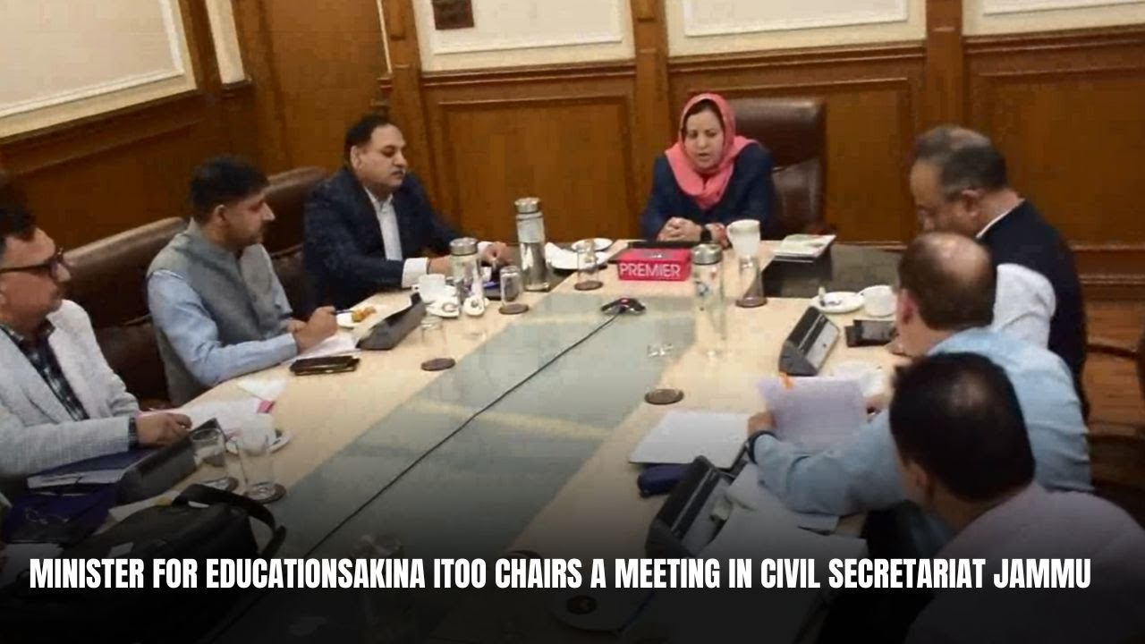 Minister for Education Chairs Meeting in Civil Secretariat Jammu | JK News Today