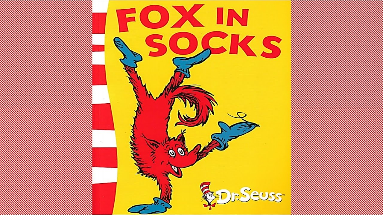 FOX IN SOCKS by Dr. Seuss - fun audiobook photo story kids book read aloud 