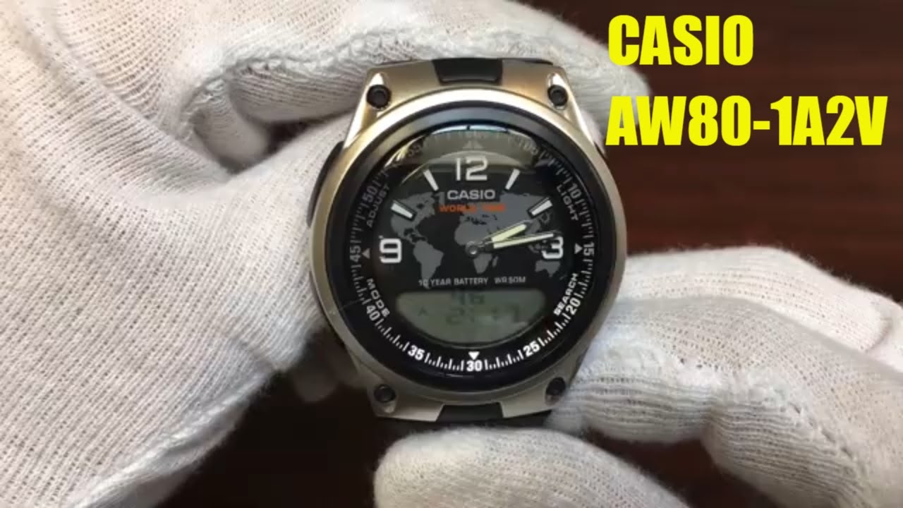 Unboxing Casio World Time 30 Telememo Watch AW80-1A2V