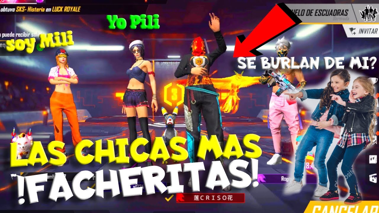 LAS CHICAS MAS FACHERITAS DE TODO FREE FIRE MILI Y PILI *RISAS ,BROMAS *-CRISO