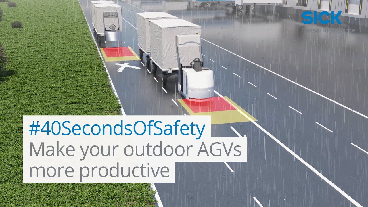 #40SecondsOfSafety: How to increase the availability of outdoor AGVs | SICK AG