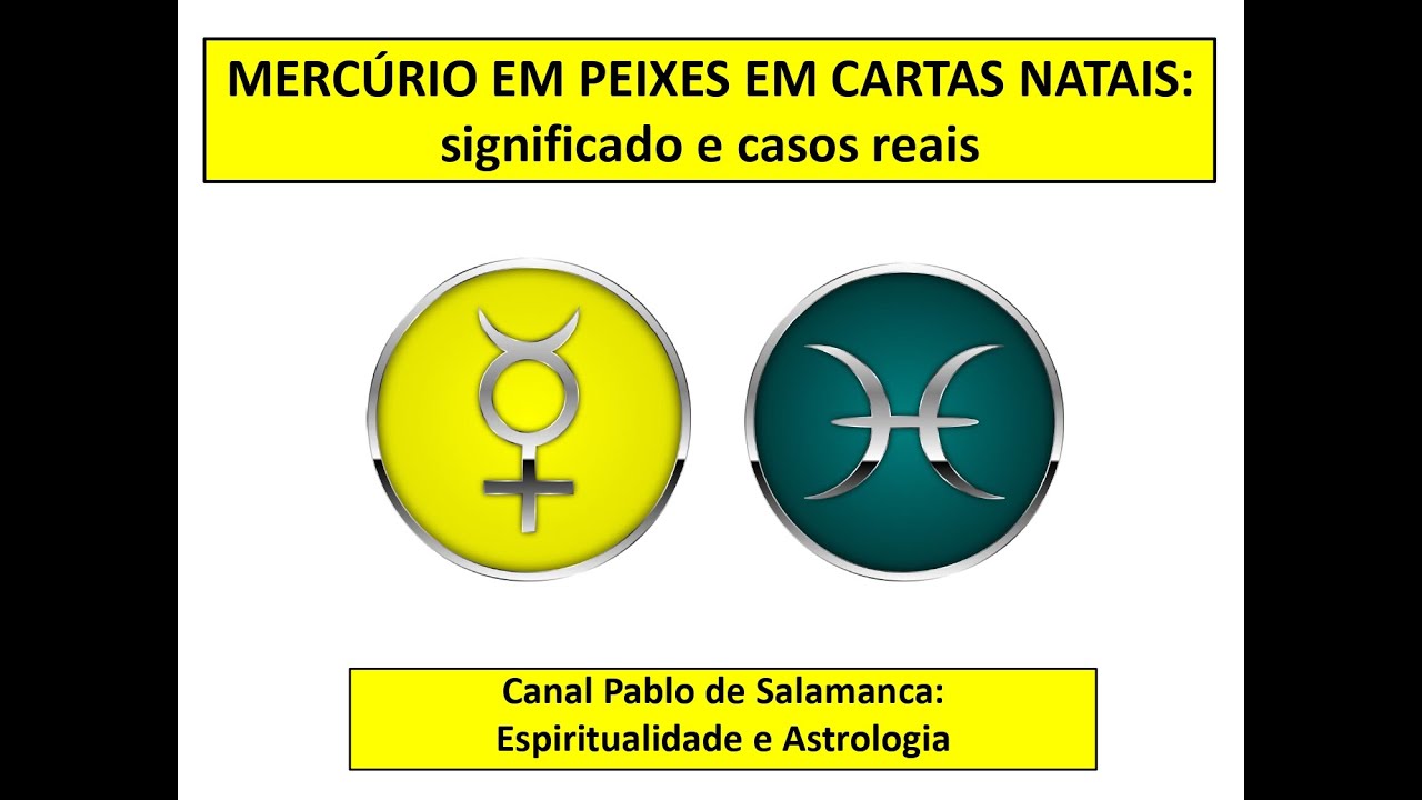 Mercúrio em peixes em cartas natais: significado e casos reais