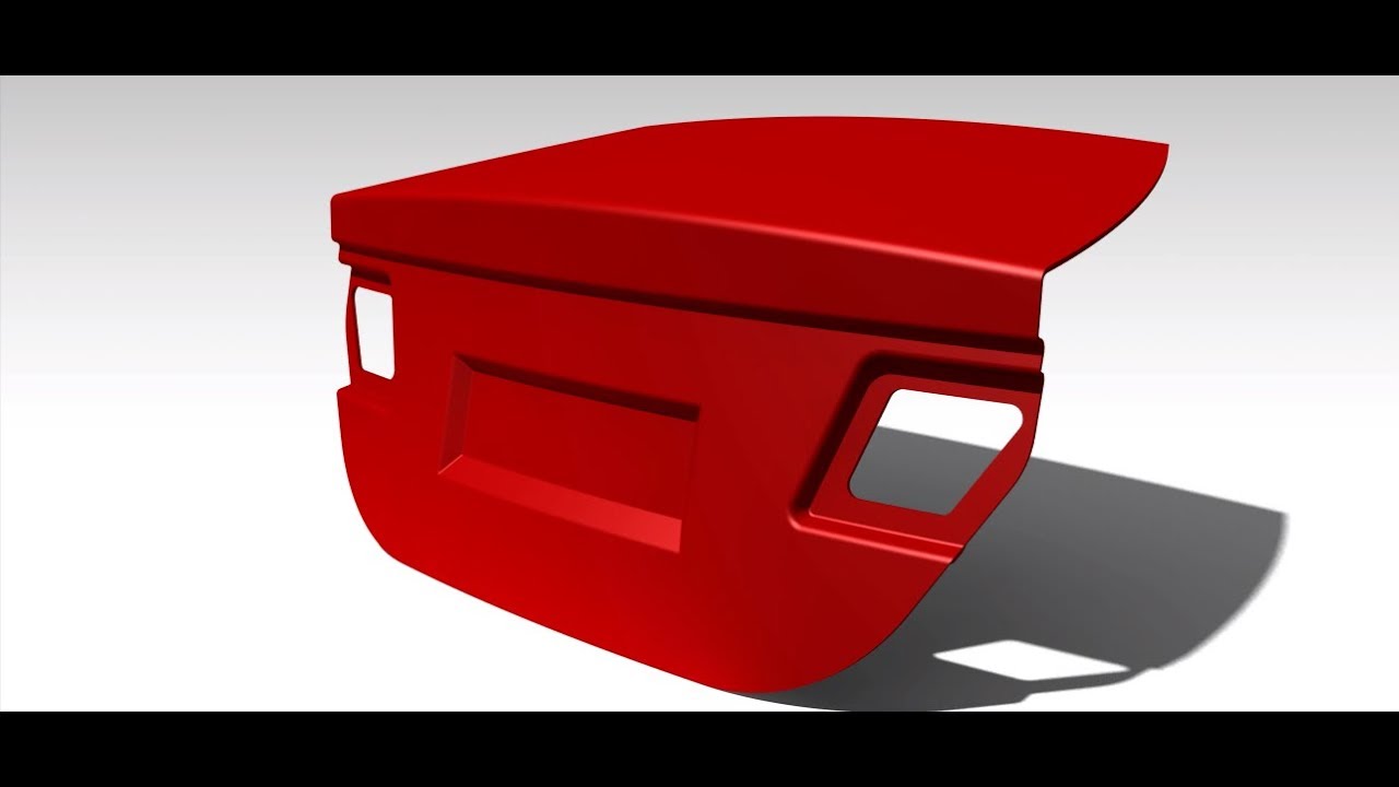 Catia Car Tailgate with Surfaces