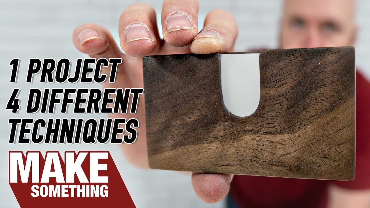 Woodworking Project | 4 Ways to Make a Pocket Business Card Holder