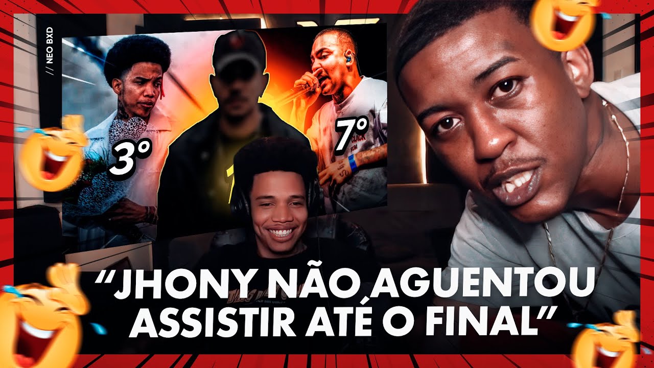 (O MELHOR VÍDEO DO CANAL 🤣) NEO E JHONY REAGEM AO RANKING DOS 30 MELHORES MCS DA HISTÓRIA 🔥