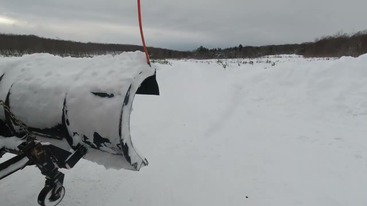 Little Fun in Snow and trying to Install Wing on the Plow 4/2026