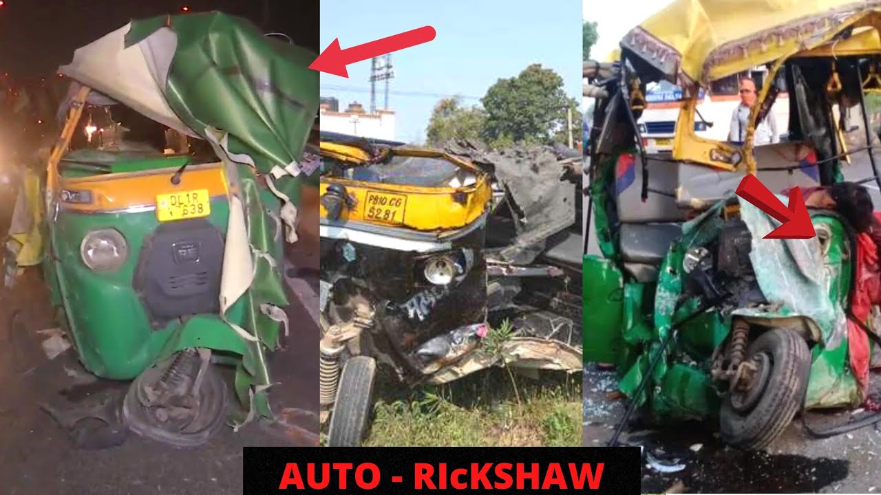 TOP 10 :AUTO RIcKSHAW accident in india 😲😱😱.