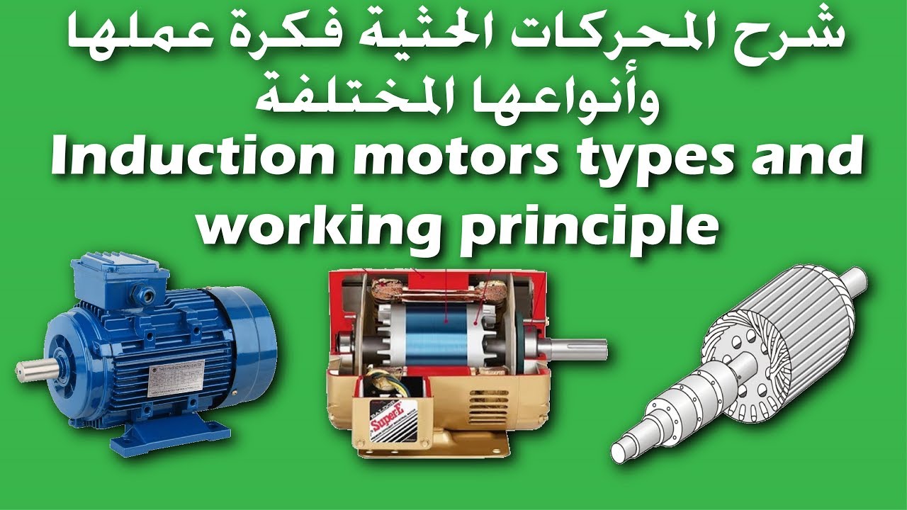 أنواع المحركات الحثية المختلفة وفكرة عملها | Types of induction motors