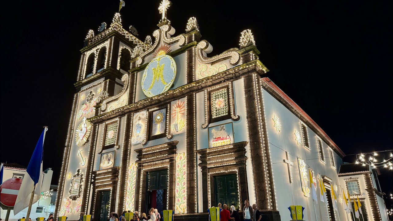 LIVE: Abertura da Iluminação 💡 Igreja Rosário / Lagoa, São Miguel Açores Portugal 🇵🇹 - 10.10.2025