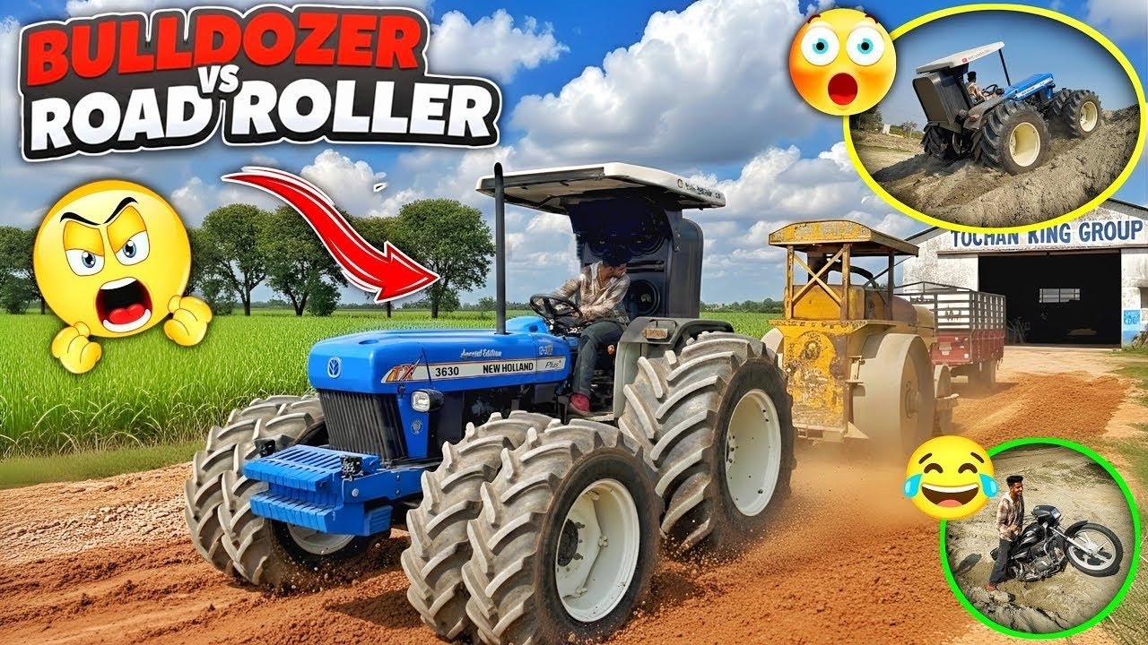 😮आज तो Rod roller के साथ Bulldozer का Tochan कर दिया ||