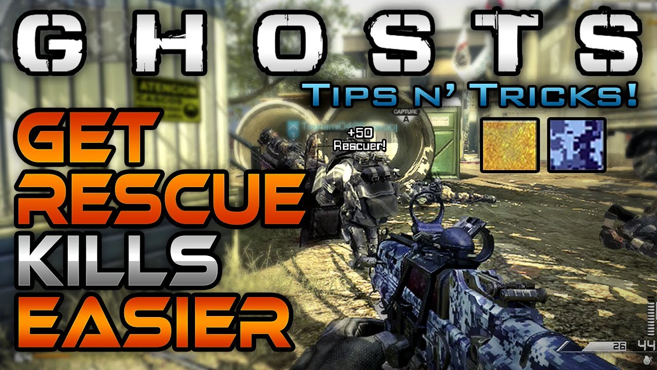 Get Rescue Kills Easier! (Gold/Ocean Camo) | CoD Ghosts Tips n' Tricks #5