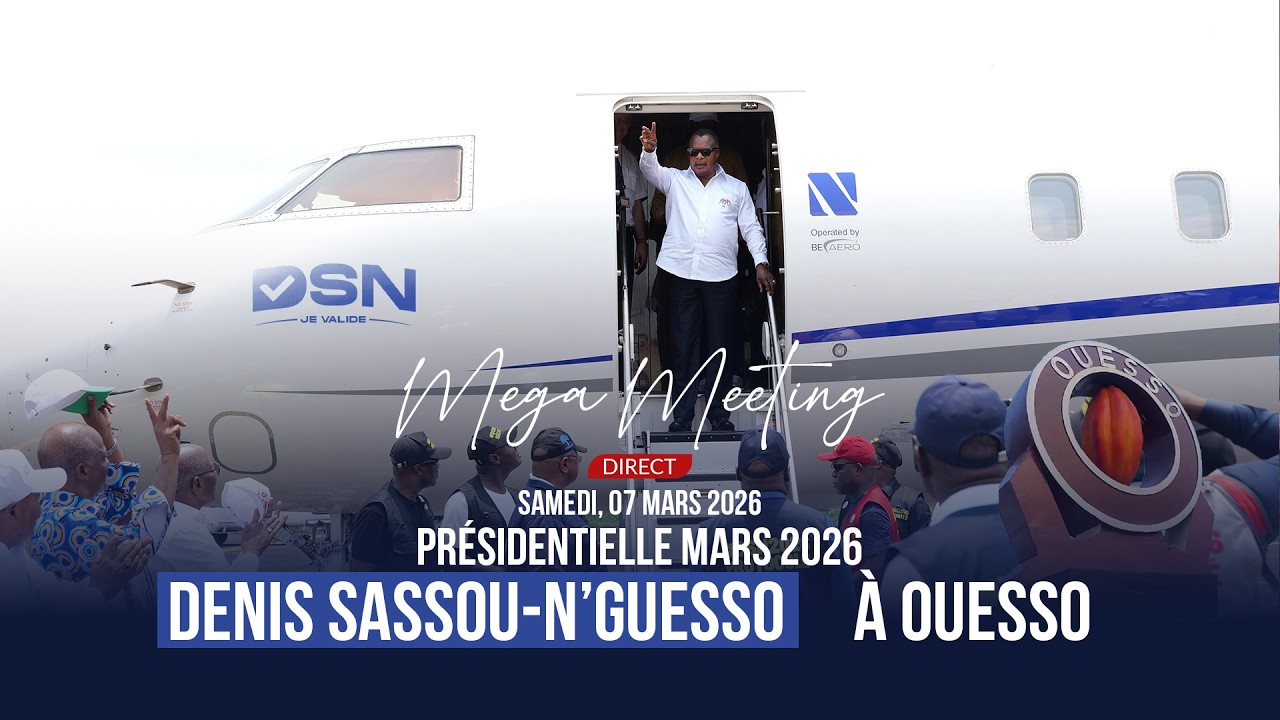 🔴 EN DIRECT OUESSO : Discours de Denis SASSOU-N'GUESSO | Présidentielle 2026 #dsn