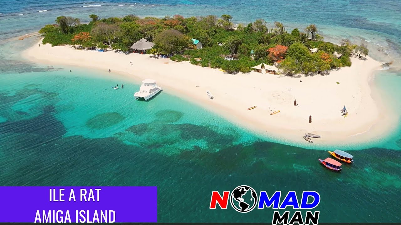 ILE A RAT, AMIGA ISLAND , CAP HAITIEN, HAITI 4K. THIS HAITIAN DUDE WENT BACK HOME
