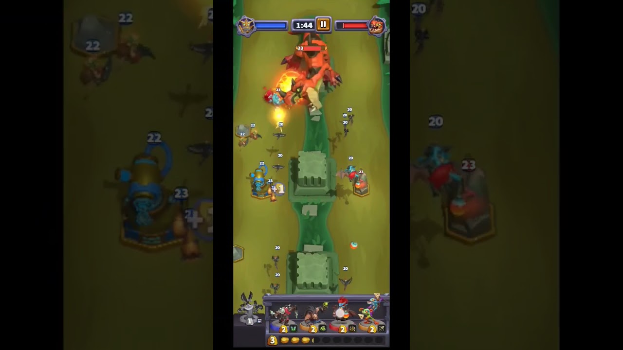 Devilsaur Queen Heroic w/Charlga Razorflank vultures #1 free units are good (Warcraft rumble)