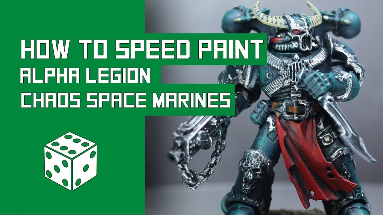 How To Speed Paint Alpha Legion: Warhammer 40k Chaos Space Marine Tutorial