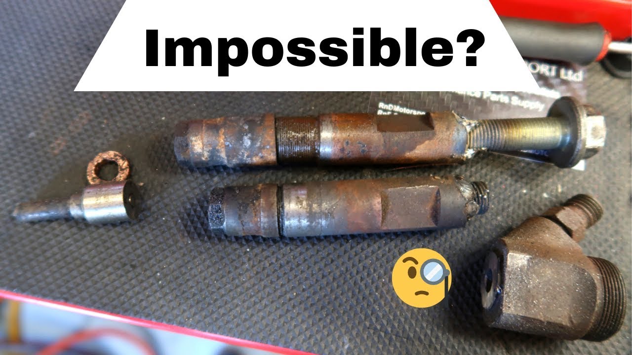1.9 dci injector removal.....when the hydraulic puller couldn't!