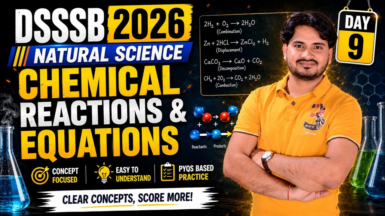 DSSSB TGT NATURAL SCIENCE (DAY-9) || CONCEPT & PRACTICE || #dsssb #naturalscience #tgt #htet