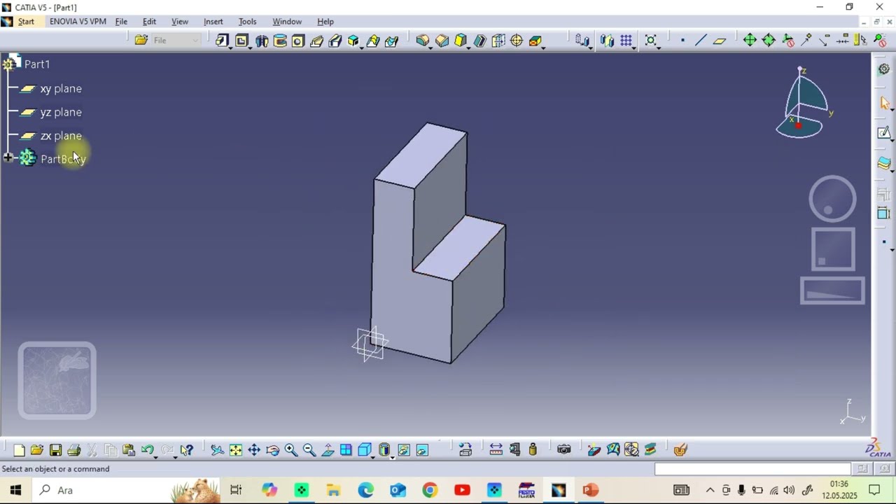 Catia v5 r21  Örnek Çizimler Uygulama-30  #catia v5 r21