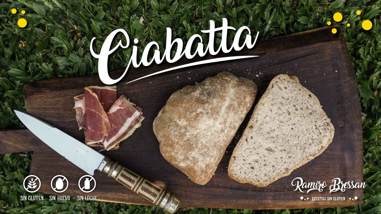 🥖 Tremenda CIABATTA sin gluten, sin huevo y sin lactosa | Recetas SIN GLUTEN