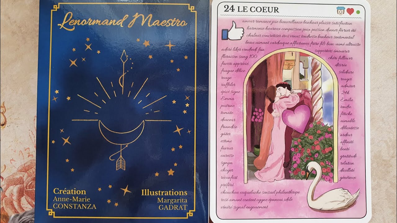 🌞 Le lenormand MAESTRO🌞 de Anne-Marie Costanza: le jeu lexique