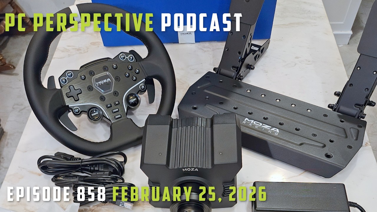 PCPer Podcast 858: Intel & AMD CPU Rumors, NVIDIA Works on Linux, DDR5 Prices Trend, MOZA R5 Bundle