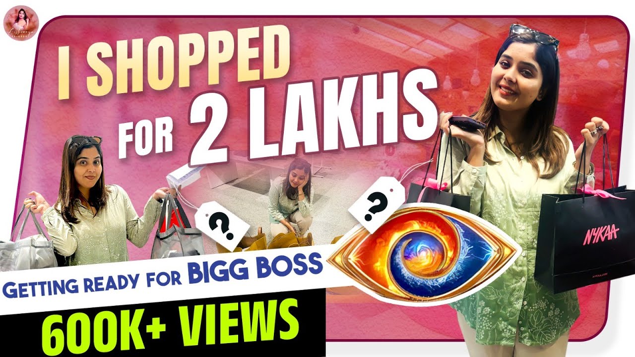 I Shopped for 2 Lakh Rupees 🛍️👗🤑| Getting Ready for Bigg Boss Kannada😍| Aishwarya Shindogi