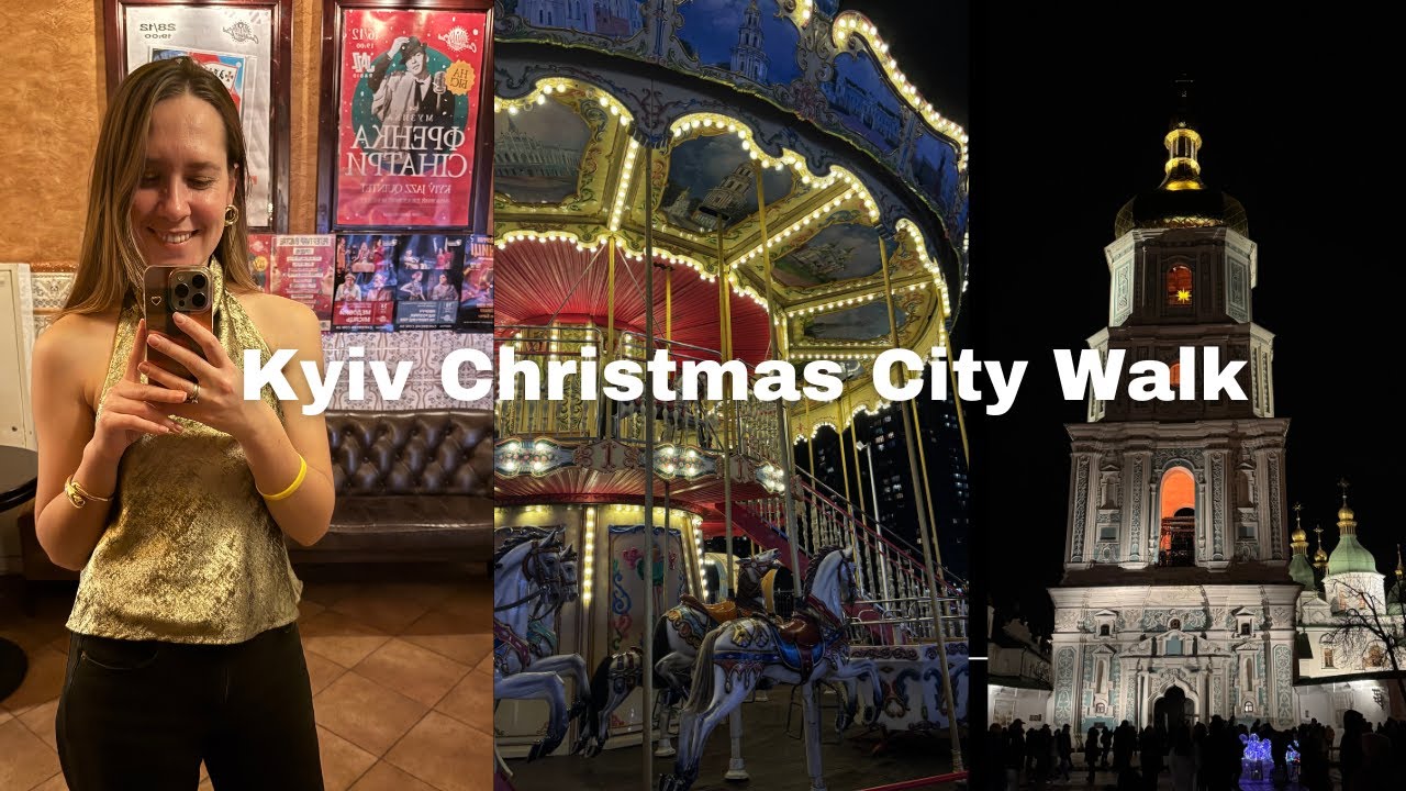 Kyiv City Walk Before Christmas | silent vlog