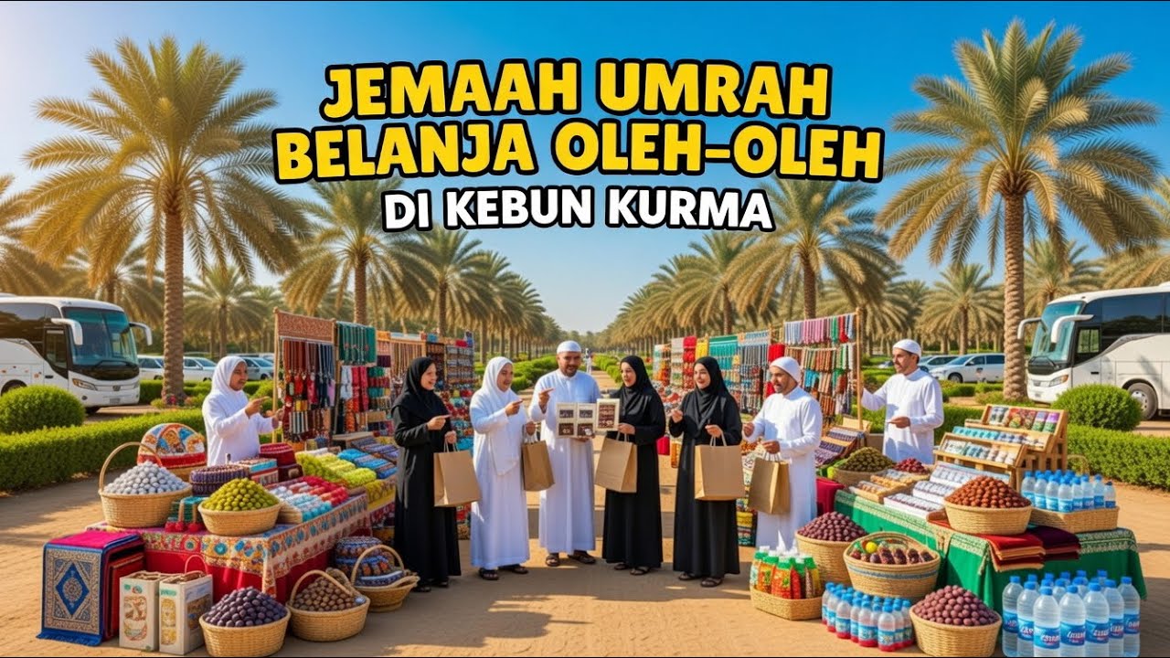 SEPERTI APA JAMAAH UMRAH BELANJA OLEH OLEH DI KEBUN KURMA