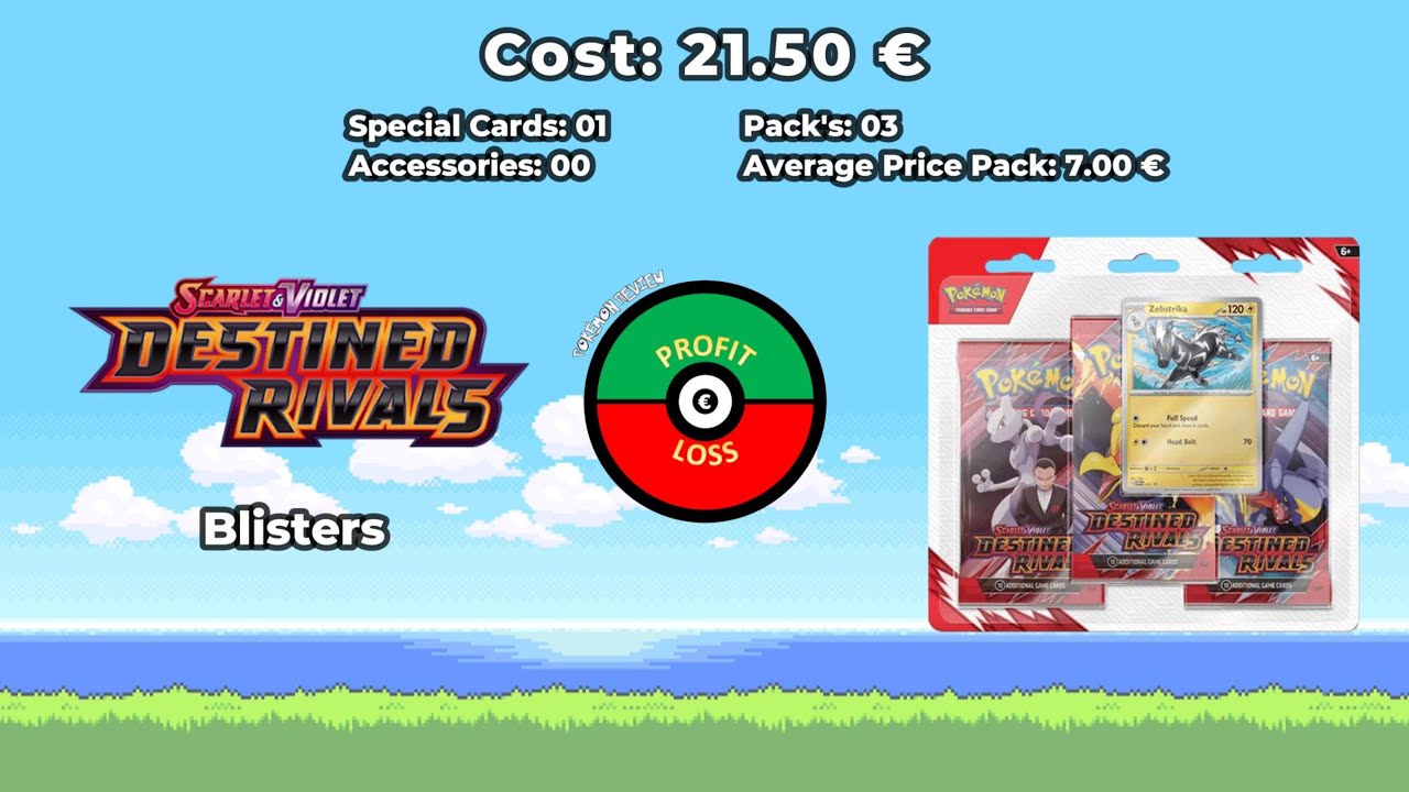 PROFIT OR LOSS? DESTINED RIVALS • ZEBSTRIKA • 3 PACK BLISTER
