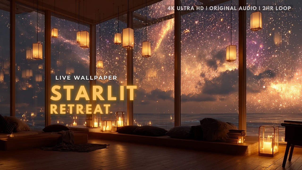 Starlit Coastal Retreat | 4K Signature Series (2 Hours Original Audio)