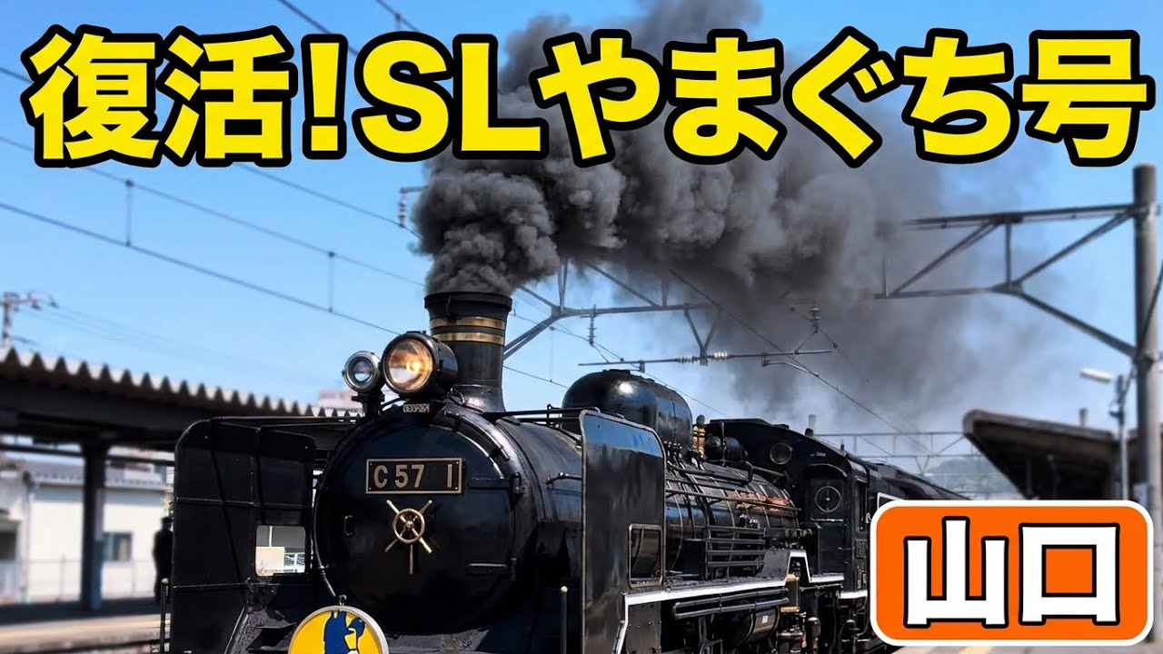 【SLやまぐち号】2年ぶり運転再開　お帰りの歓声と共に【2024.5.3新山口駅】