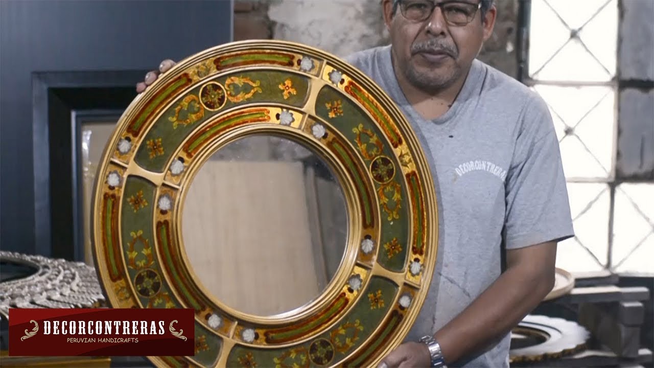 Peruvian Reverse painted glass - with Edmundo Contreras