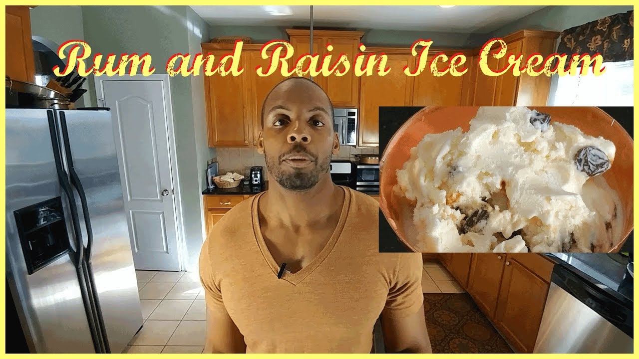 How to Make Rum and Raisin Ice Cream (Real Rum)