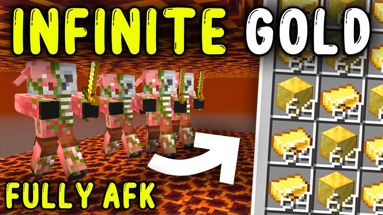ЛУЧШАЯ И САМАЯ ПРОСТАЯ ФЕРМА ЗОЛОТА Minecraft 1.21!