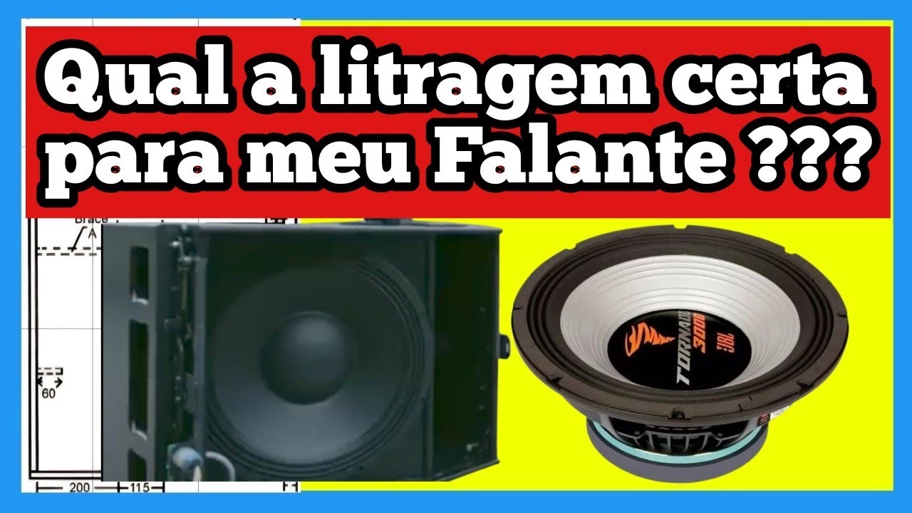 Existe uma litragem certa para o falante ??? , litragem do alto falante , VAS do falante @kiakx