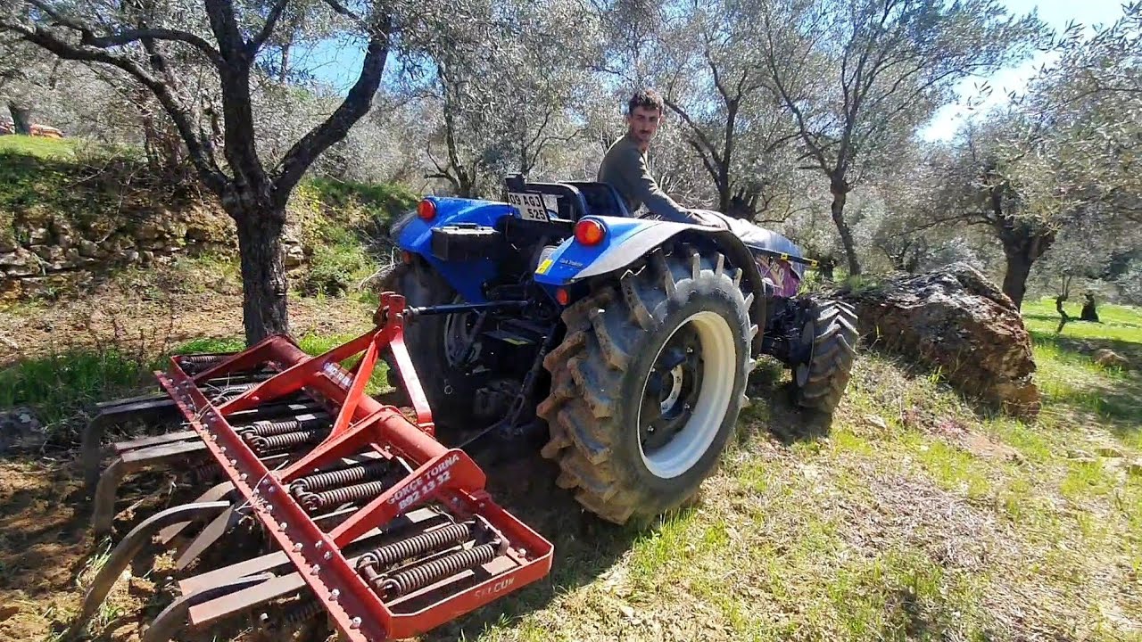 Traktör Güçlü Geliyor Kültivatör Ne Yapsın ( New Holland T580B )