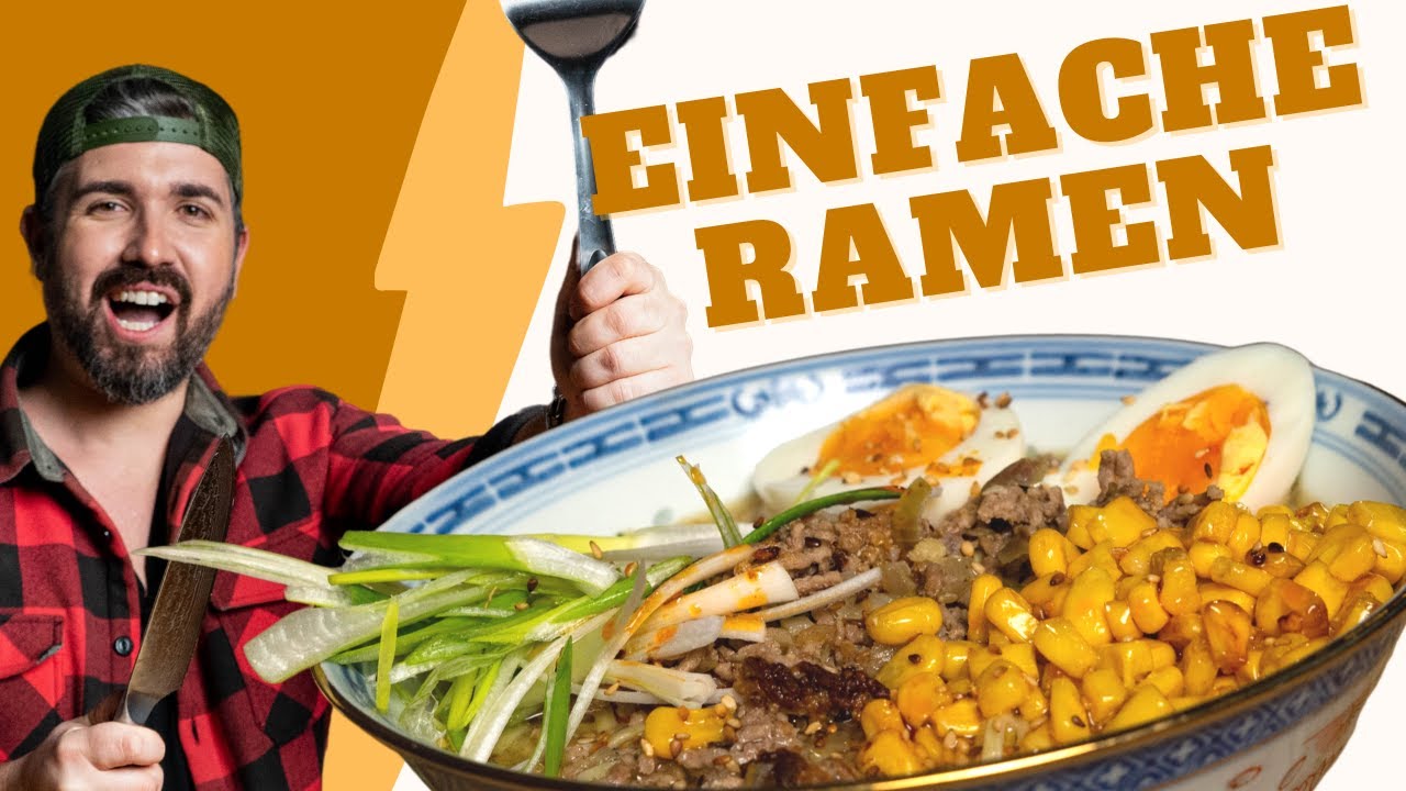 Leckerste JAPANISCHE RAMEN SUPPE ganz einfach selber machen! 🍜