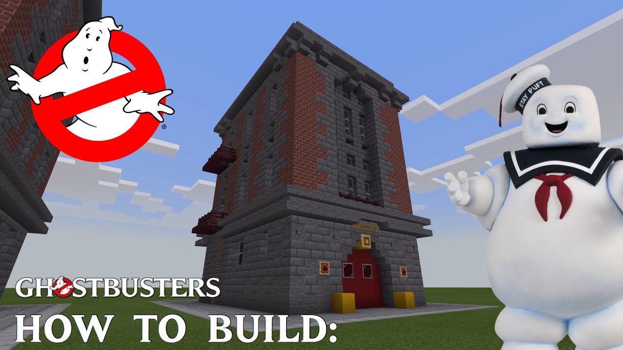 How to Build The Ghostbusters Firehouse in Minecraft!!