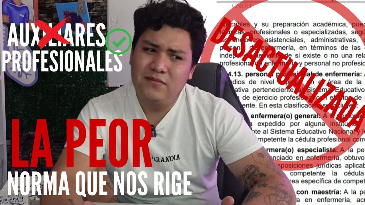 Si eres AUXILIAR de ENFERMERIA, entonces NO ENTRES A ESTE VIDEO | NOM-019-SSA3-2013