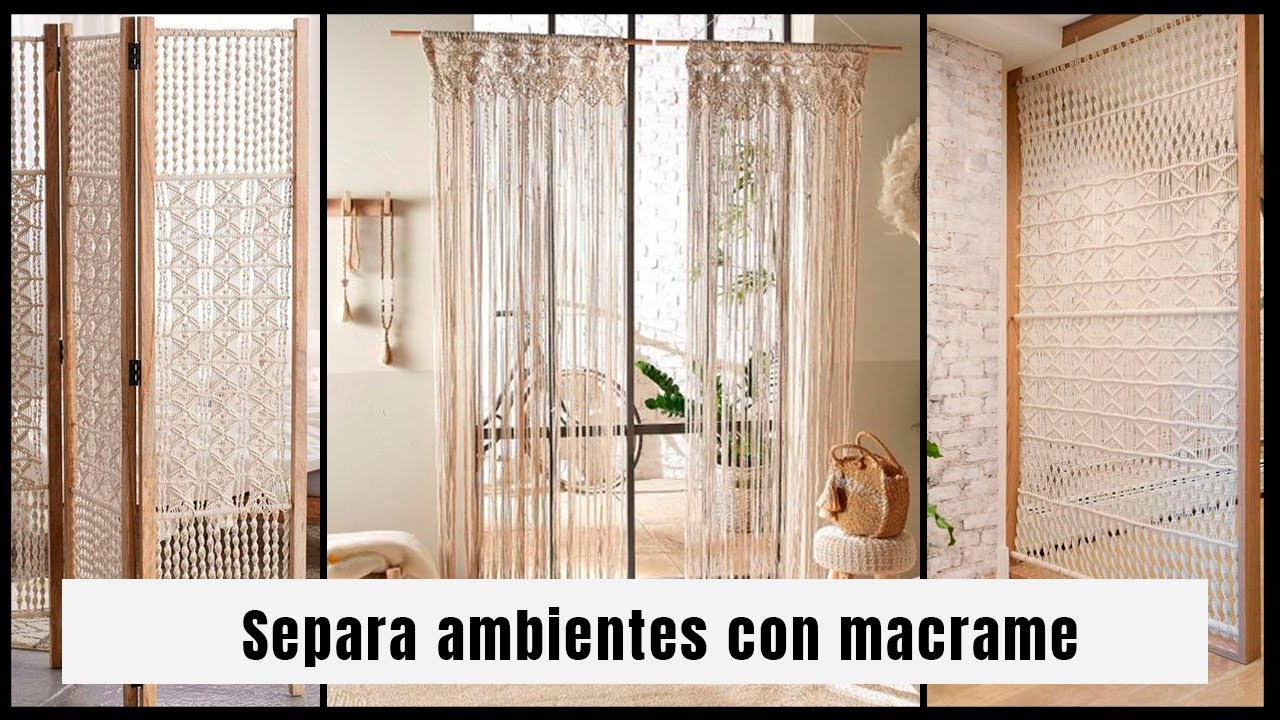 Ideas ingeniosas para separar ambientes con Macramé