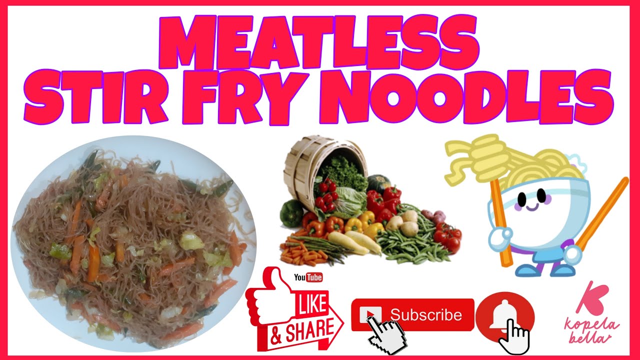 Meatless Stir Fry Noodles || Pancit Bihon Guisado || Panlasang Pinoy