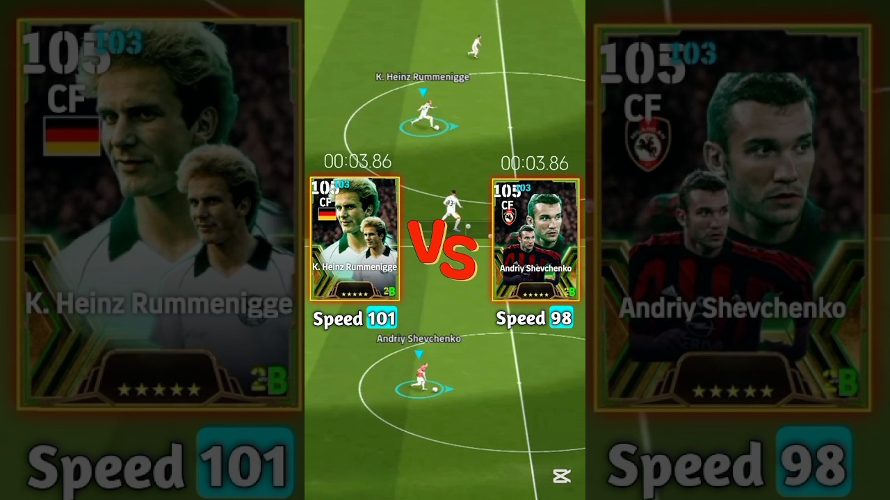 Epic Rummenigge vs Epic Shevchenko Speedy Challenge In eFootball 2025 #efootball #pes #efootball2025