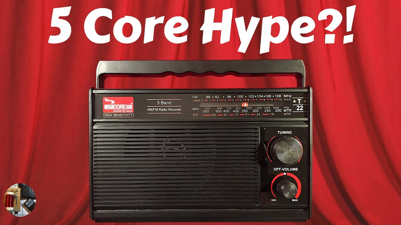 5 Core Pro Series T-22 AM FM Shortwave Portable Radio Review