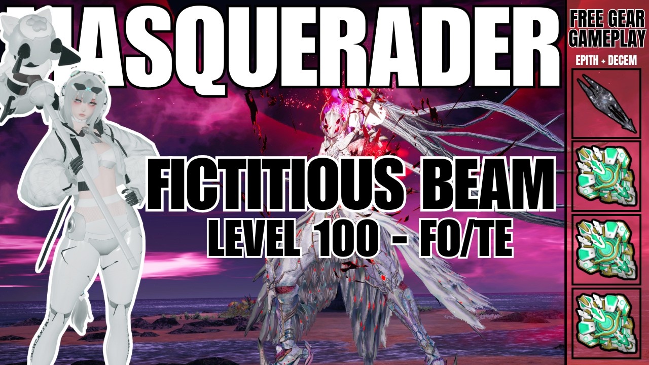 [PSO2:NGS] Fictitious Beam Level 100 - Free Gear Run -  Fo/Te