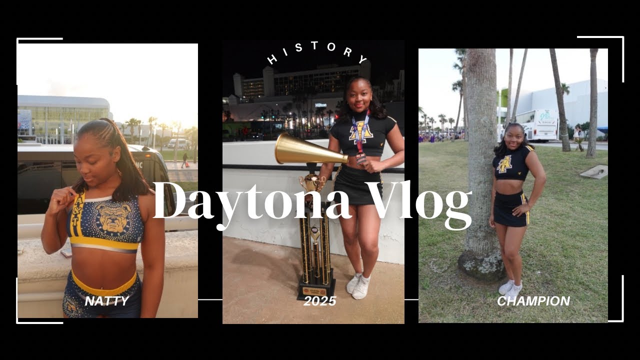Daytona Vlog 2025 | NCAT CHEERLEADING | History Made