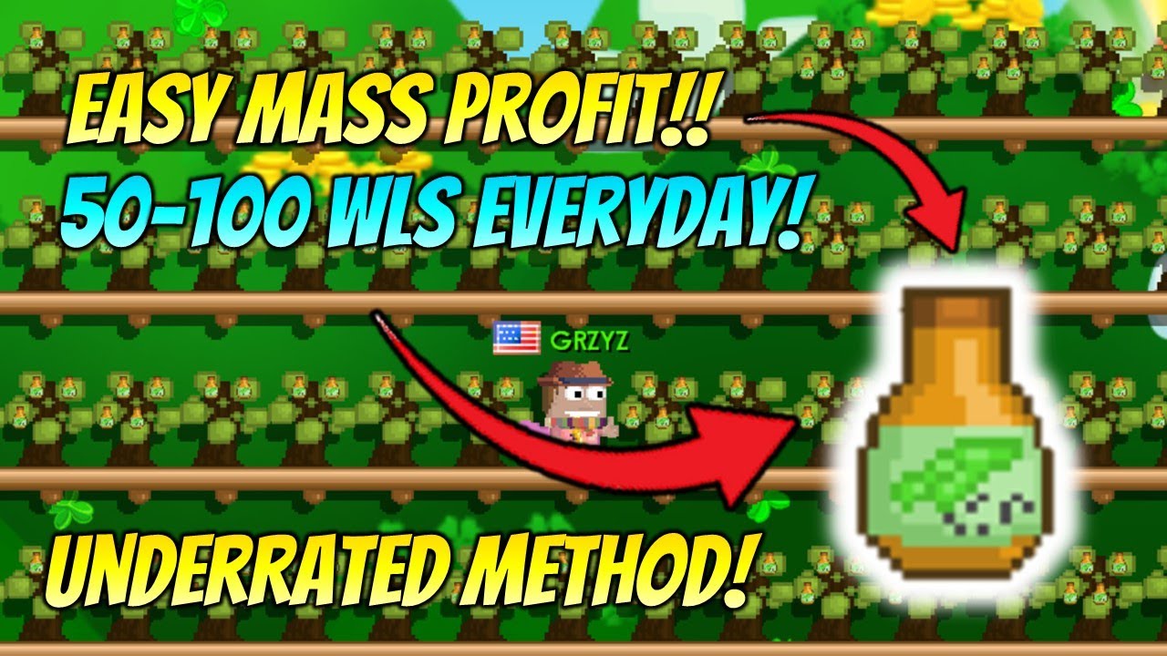 UNDERRATED METHOD! EARN 50-100 WLS EVERYDAY EASILY [NO CLICKBAIT] - GROWTOPIA PROFIT 2021 | GRZYZ GT