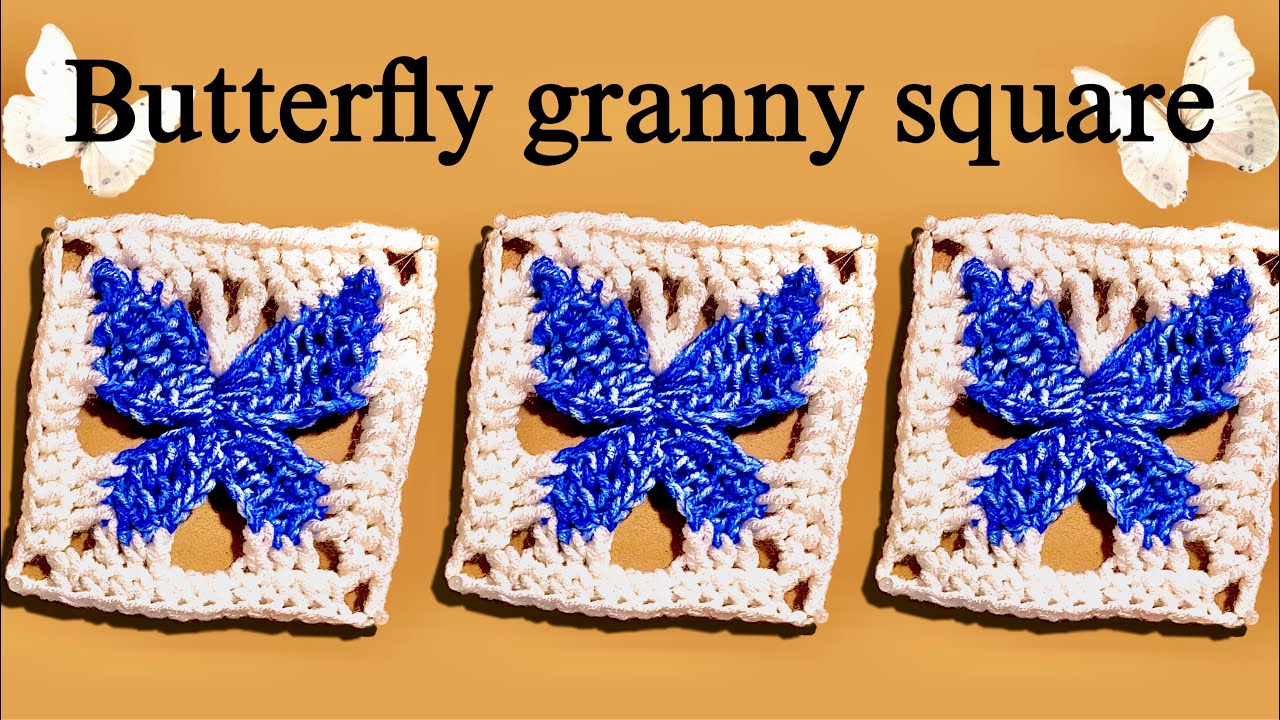 Easy tutorial✨🦋Butterfly granny square