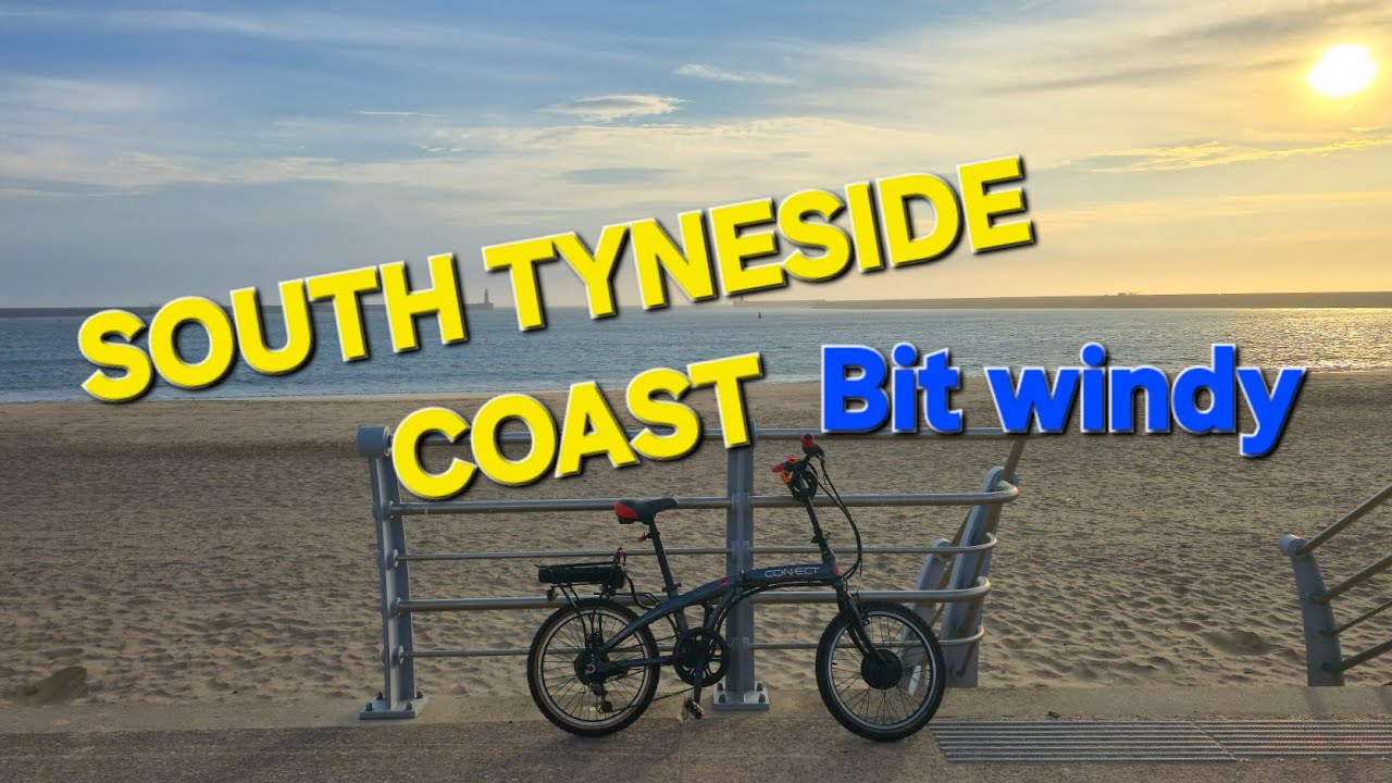 Riding the beast along seaburn beach to south shields #ebike 