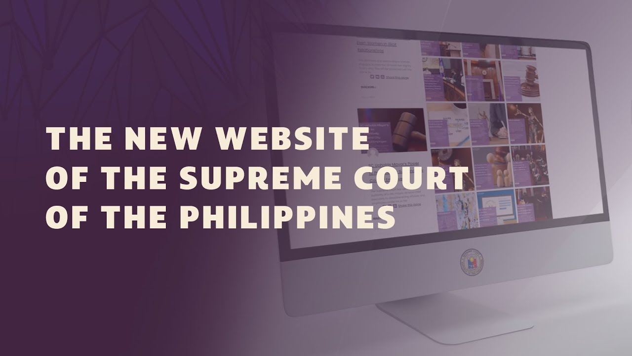 The New Website of the Supreme Court of the Philippines